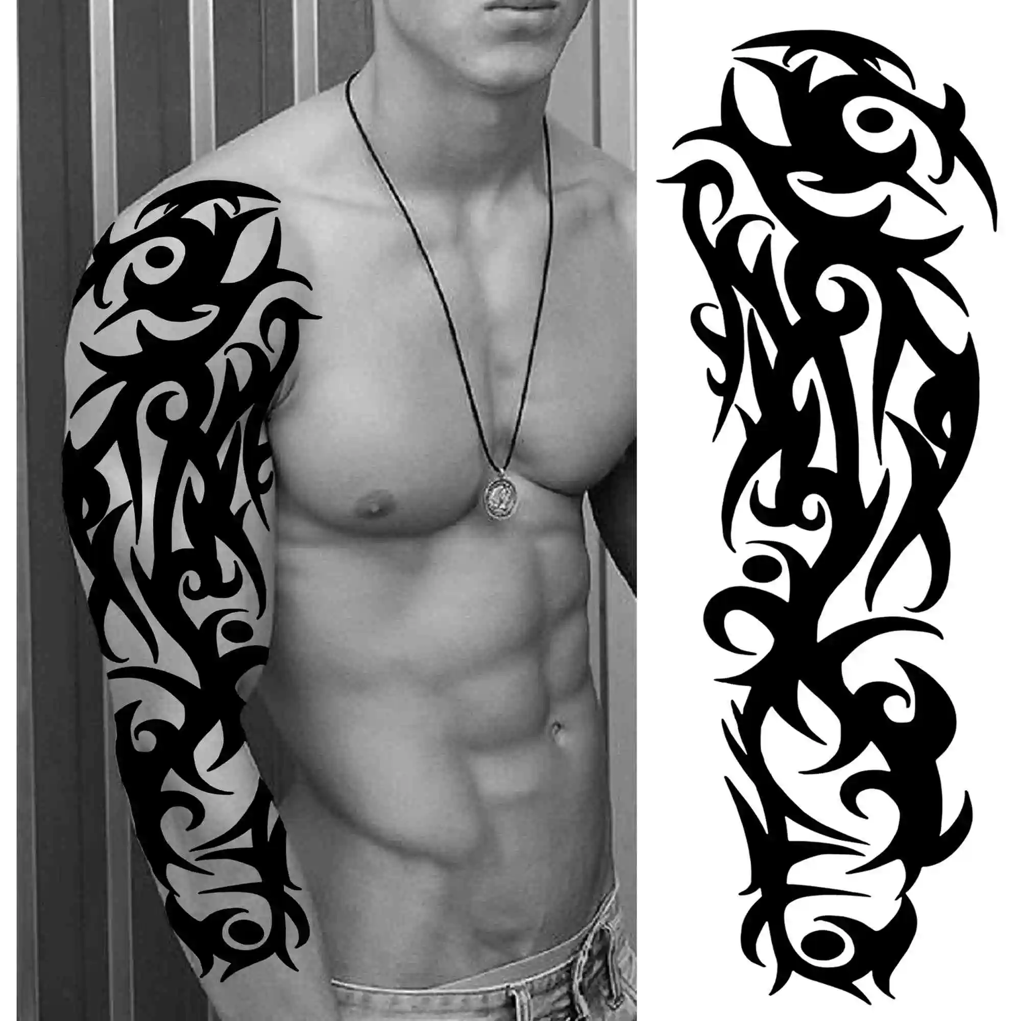 Full Arm Temporary Tattoos - Image 44