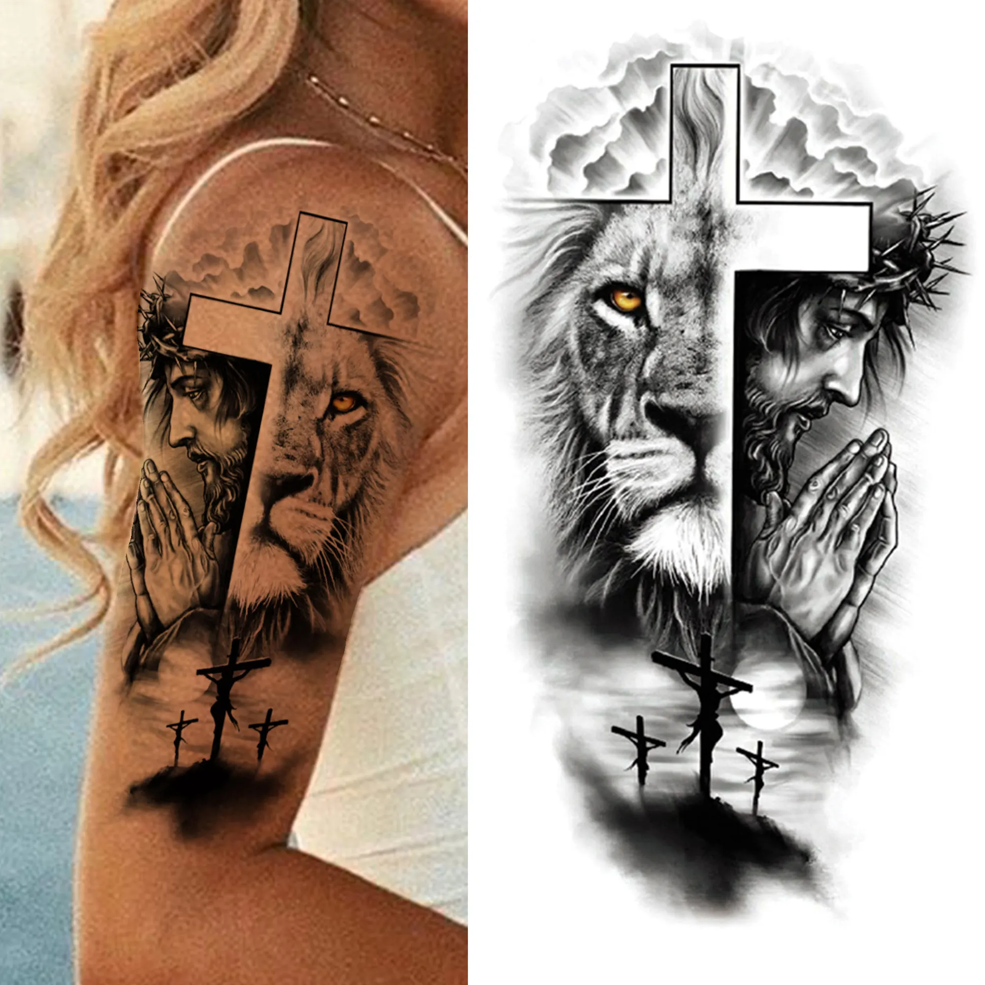 Full Arm Temporary Tattoos - Image 46