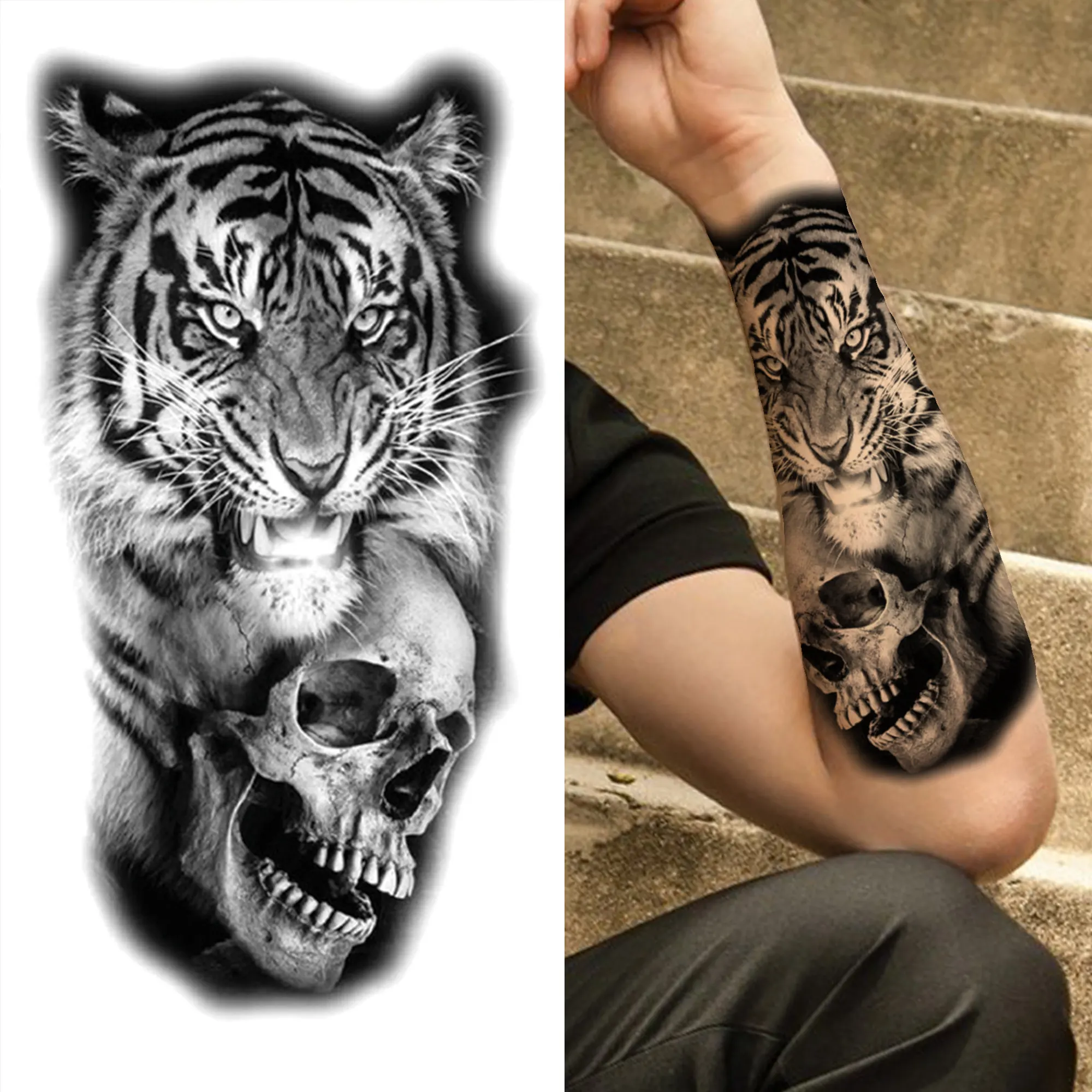 Full Arm Temporary Tattoos - Image 5