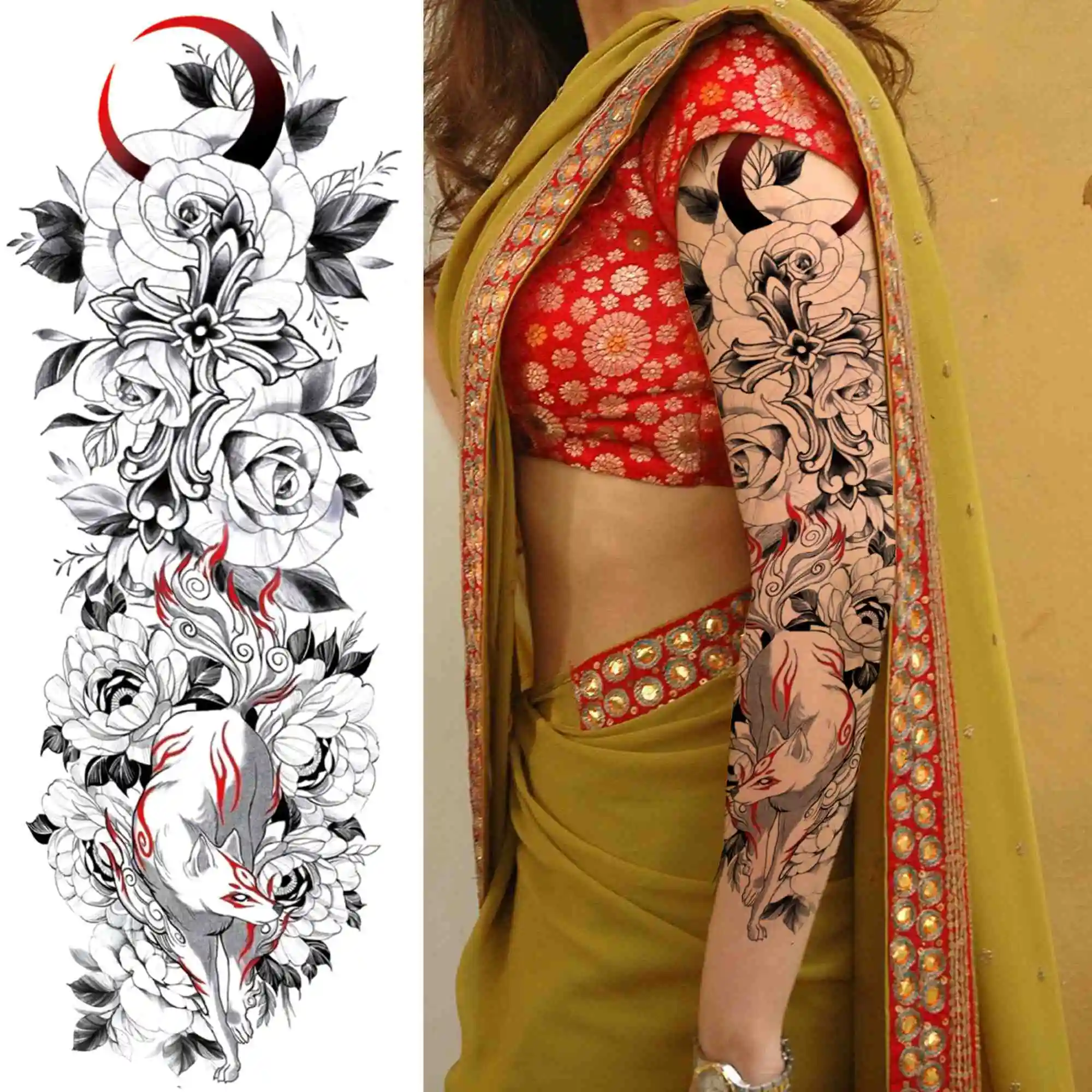 Full Arm Temporary Tattoos - Image 50