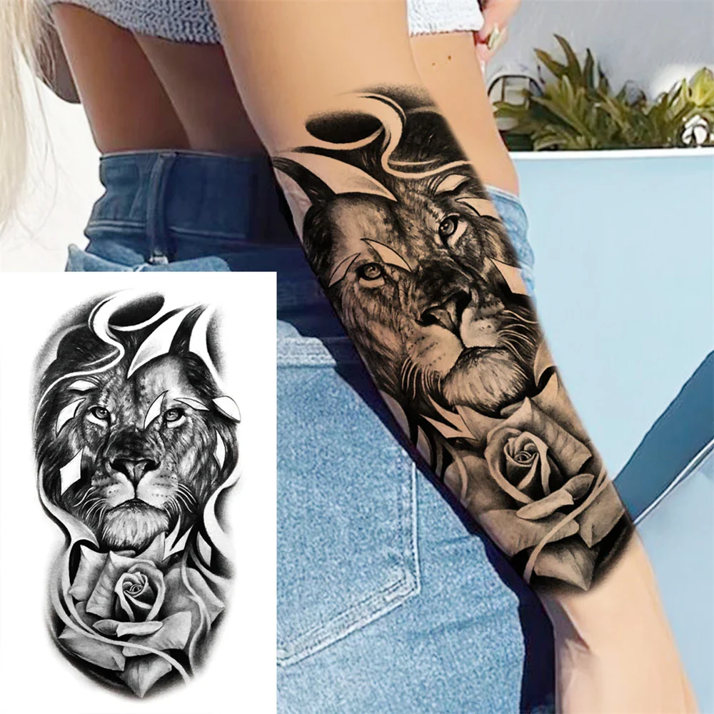 Full Arm Temporary Tattoos - Image 51