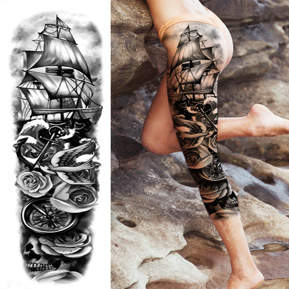 Full Arm Temporary Tattoos - Image 8