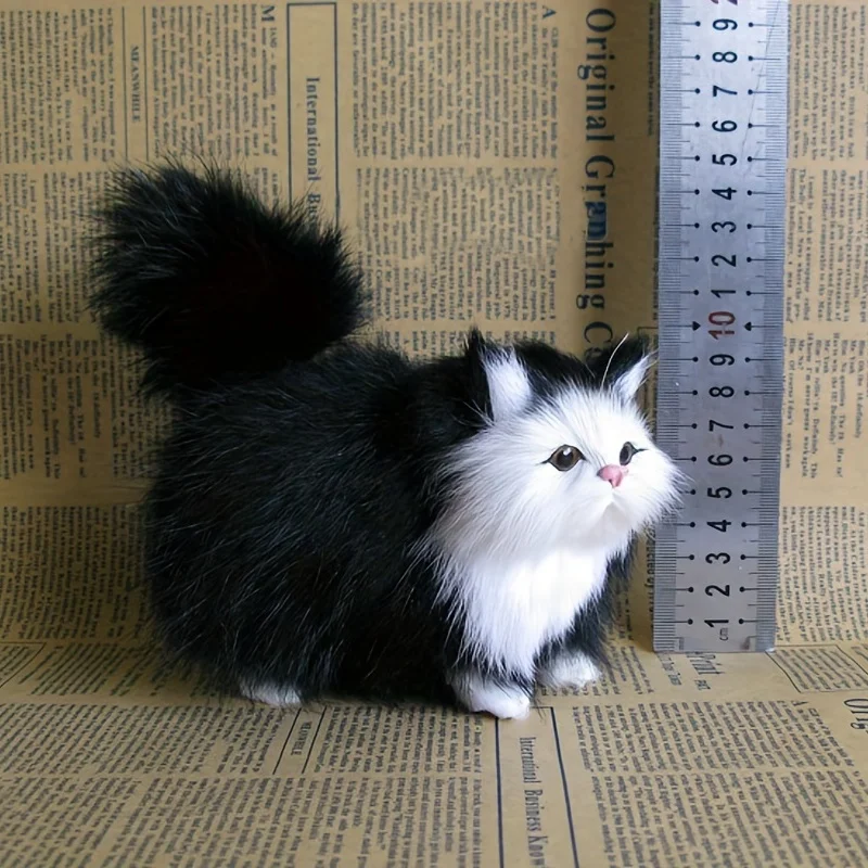 Furry Feline Friends: Simulation Cat Plush Toys - Image 8