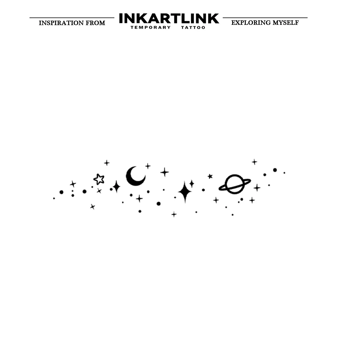Galaxy Temporary Tattoo Sticker - Image 3
