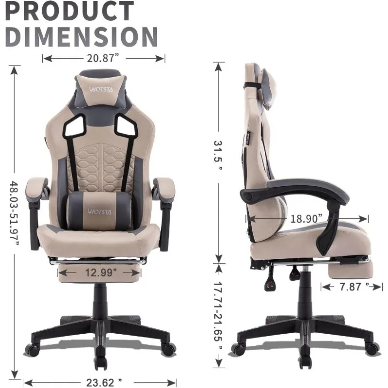 Ergonomic Lumbar Support Gaming Chair - Image 2