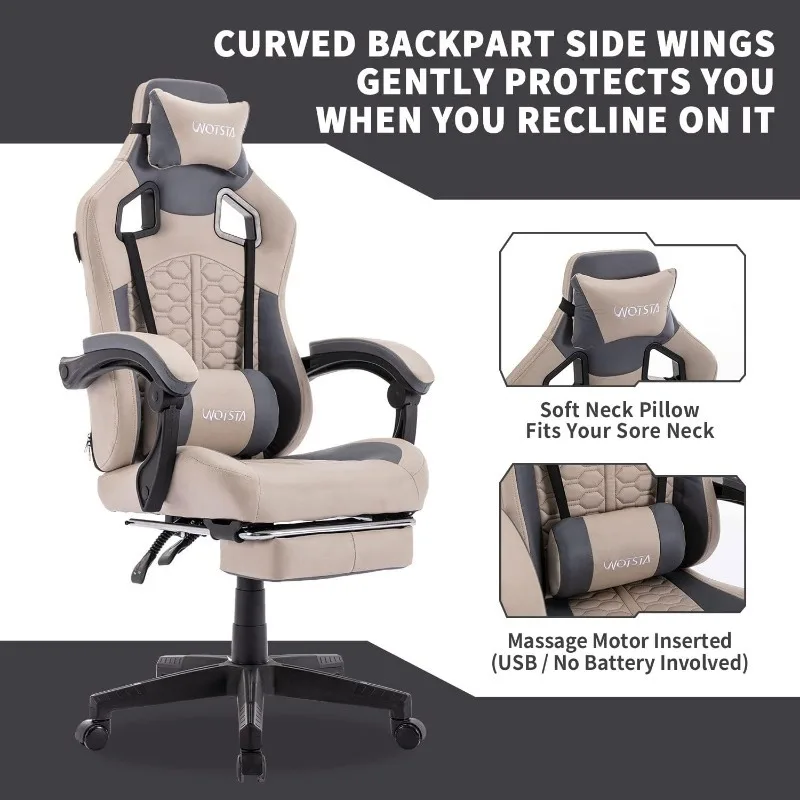 Ergonomic Lumbar Support Gaming Chair - Image 5