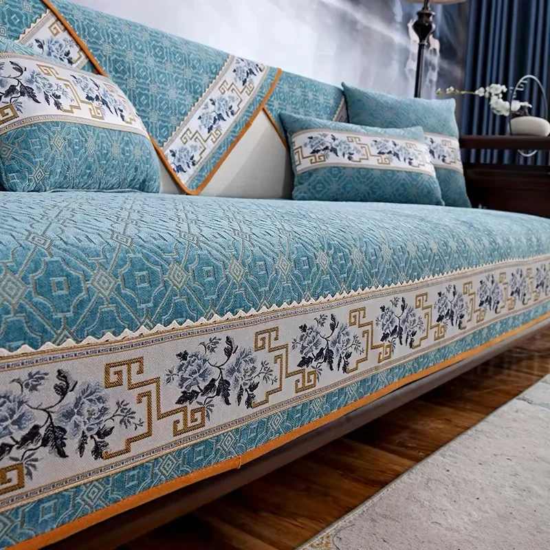 GeoChenille All-Season Sofa Cover - Image 10