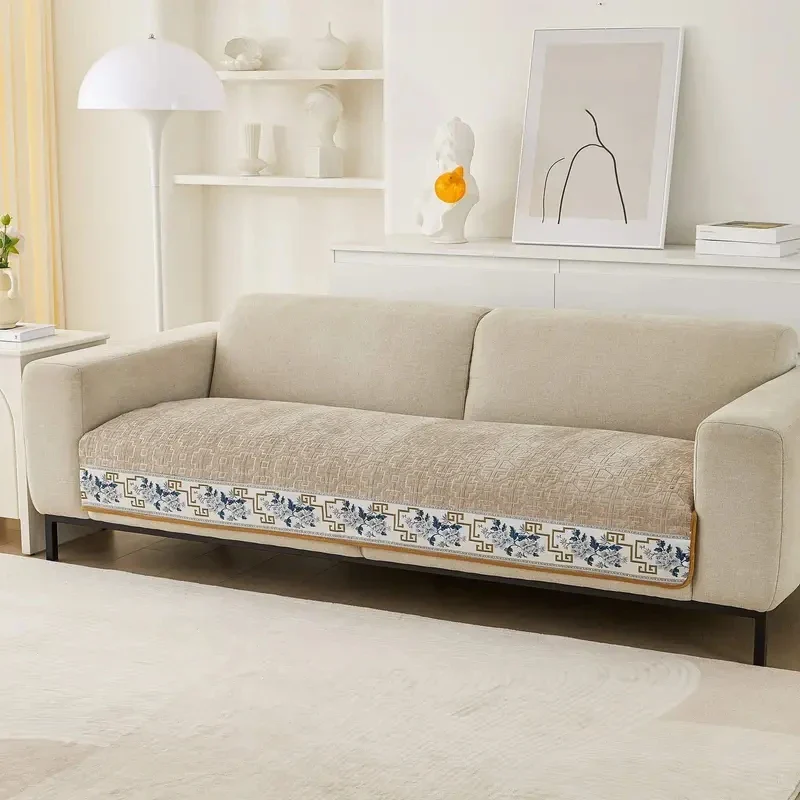GeoChenille All-Season Sofa Cover - Image 4