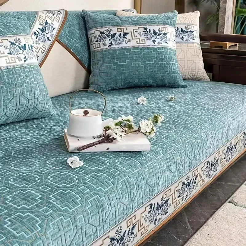 GeoChenille All-Season Sofa Cover - Image 7