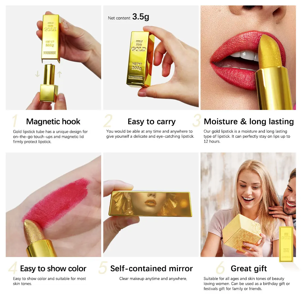 GlowGold Lipstick - Image 4