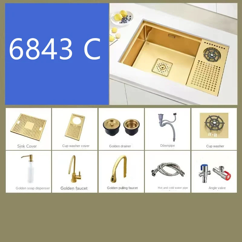 Gold Hidden Kitchen Sink - Image 11
