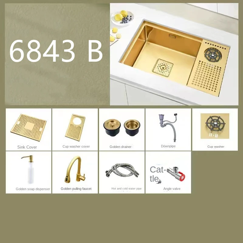 Gold Hidden Kitchen Sink - Image 12