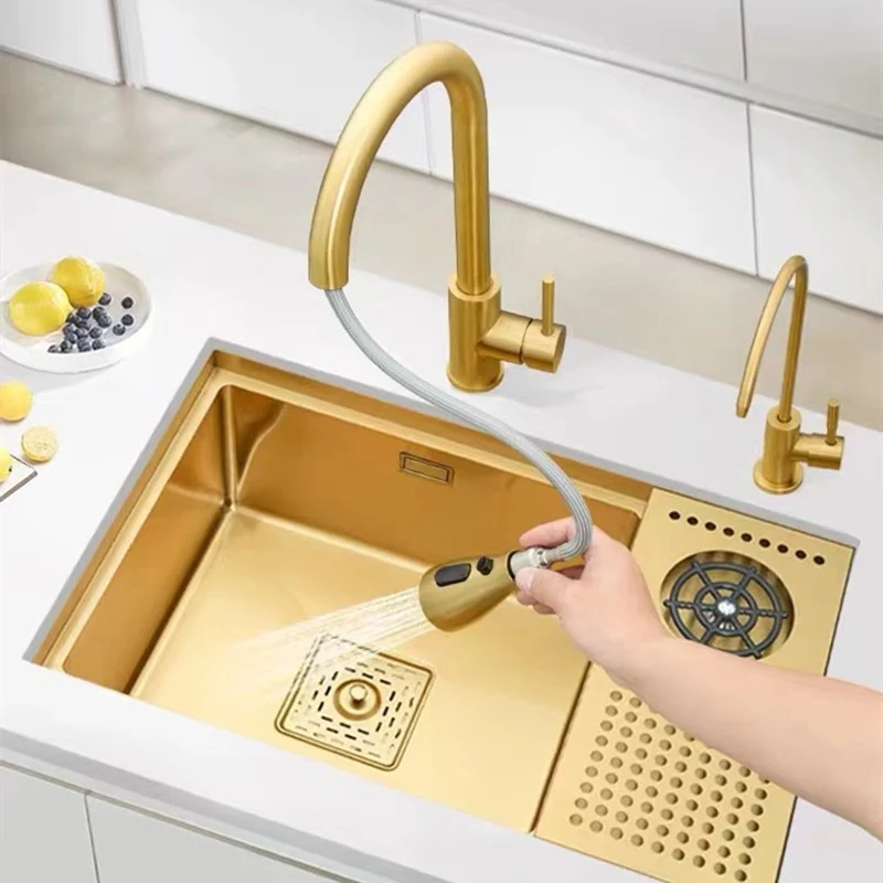 Gold Hidden Kitchen Sink - Image 14