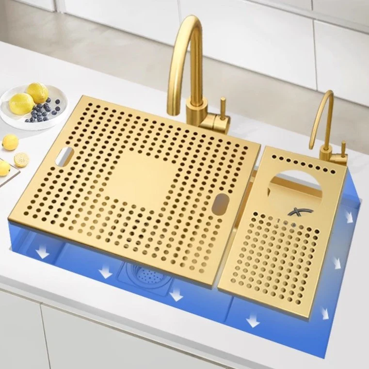 Gold Hidden Kitchen Sink - Image 25