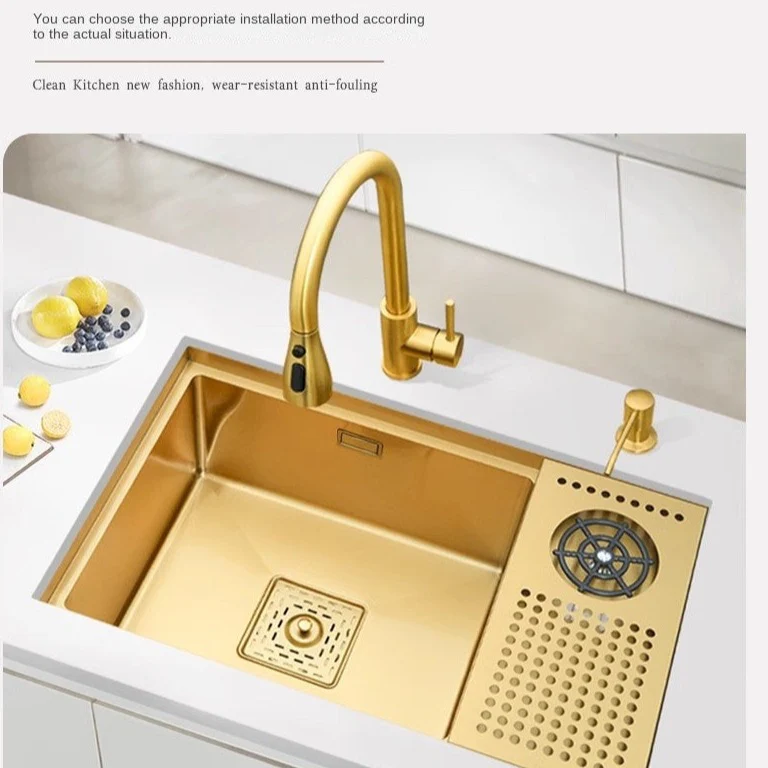 Gold Hidden Kitchen Sink - Image 27