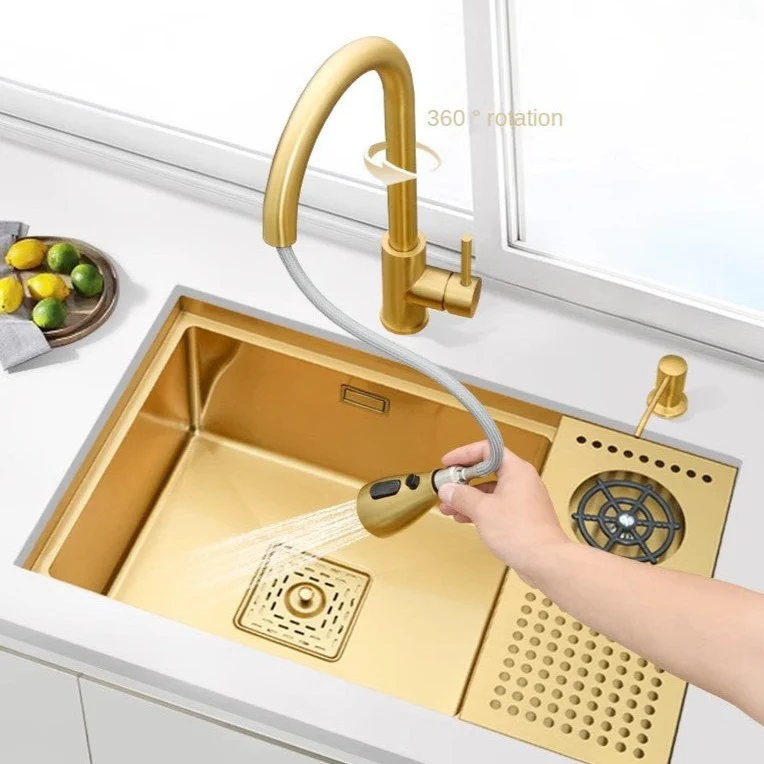Gold Hidden Kitchen Sink - Image 29