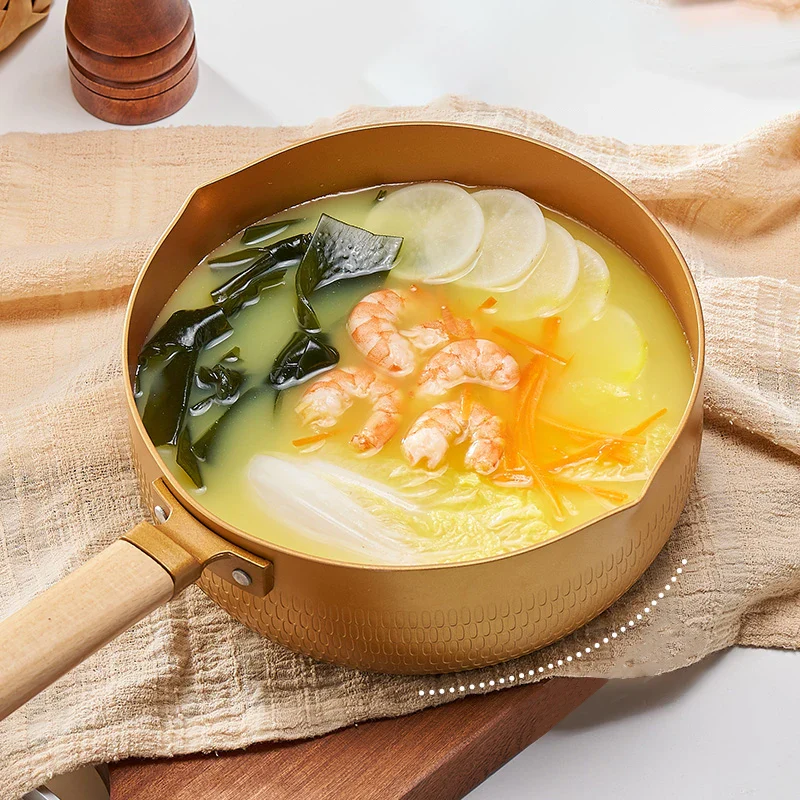 Golden Aluminum Saucepan With Steamer - Image 6