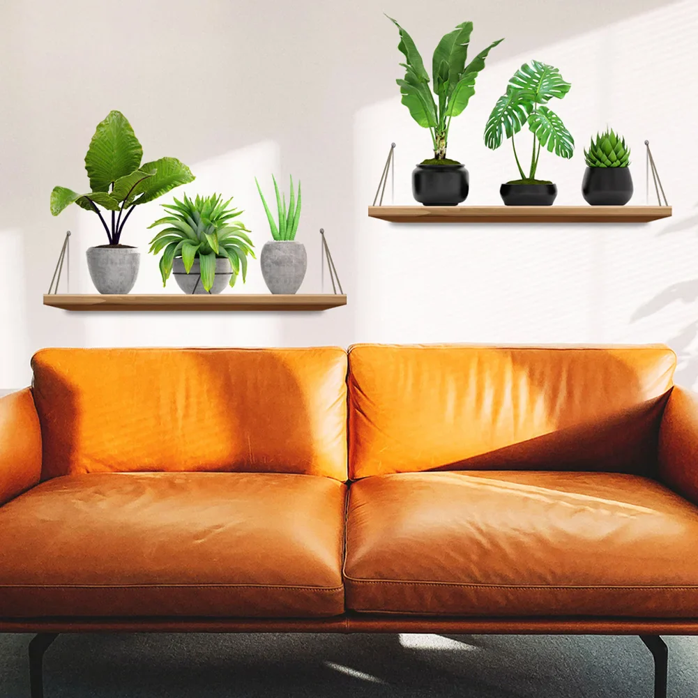 Green Plant Pot Rack Wall Stickers - Image 3