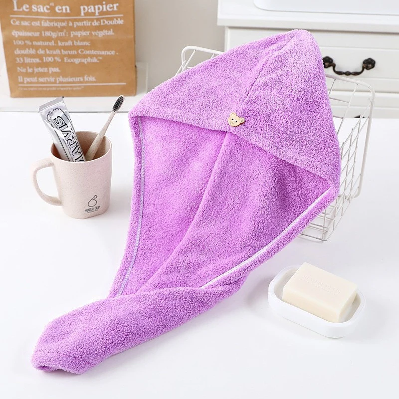 Hair Drying Hat Towel Cap - Image 4