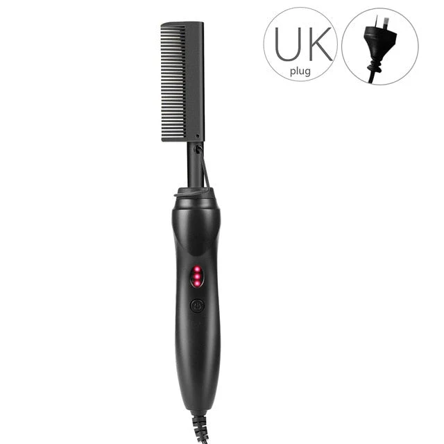 Electric Gold Hair Straightener Hot Comb - Image 10