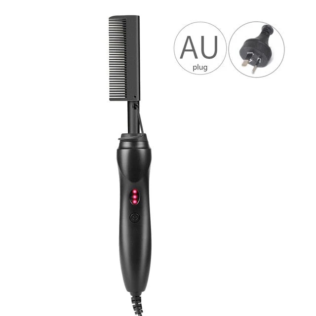 Electric Gold Hair Straightener Hot Comb - Image 11
