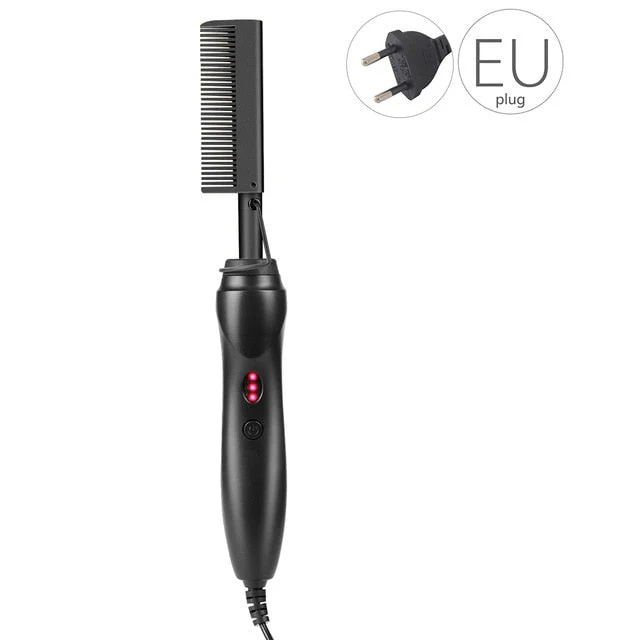 Electric Gold Hair Straightener Hot Comb - Image 13