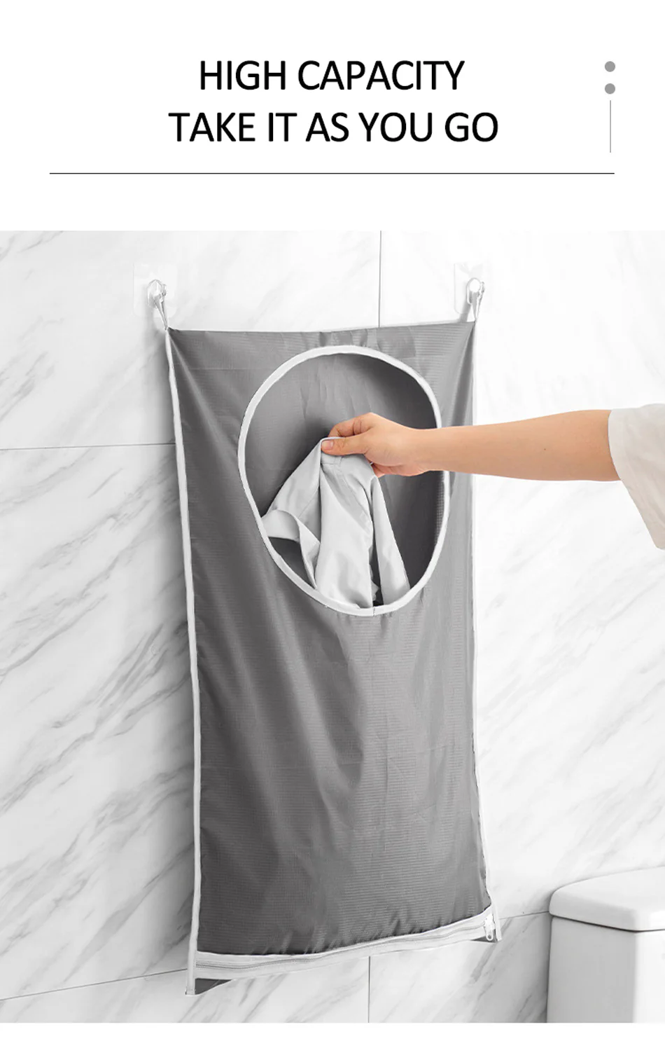 Hanging Shower Laundry Pocket Bag - Image 11