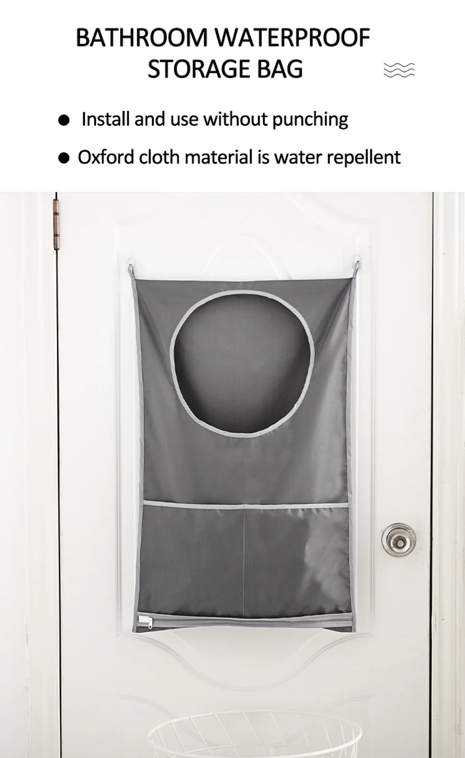 Hanging Shower Laundry Pocket Bag - Image 13