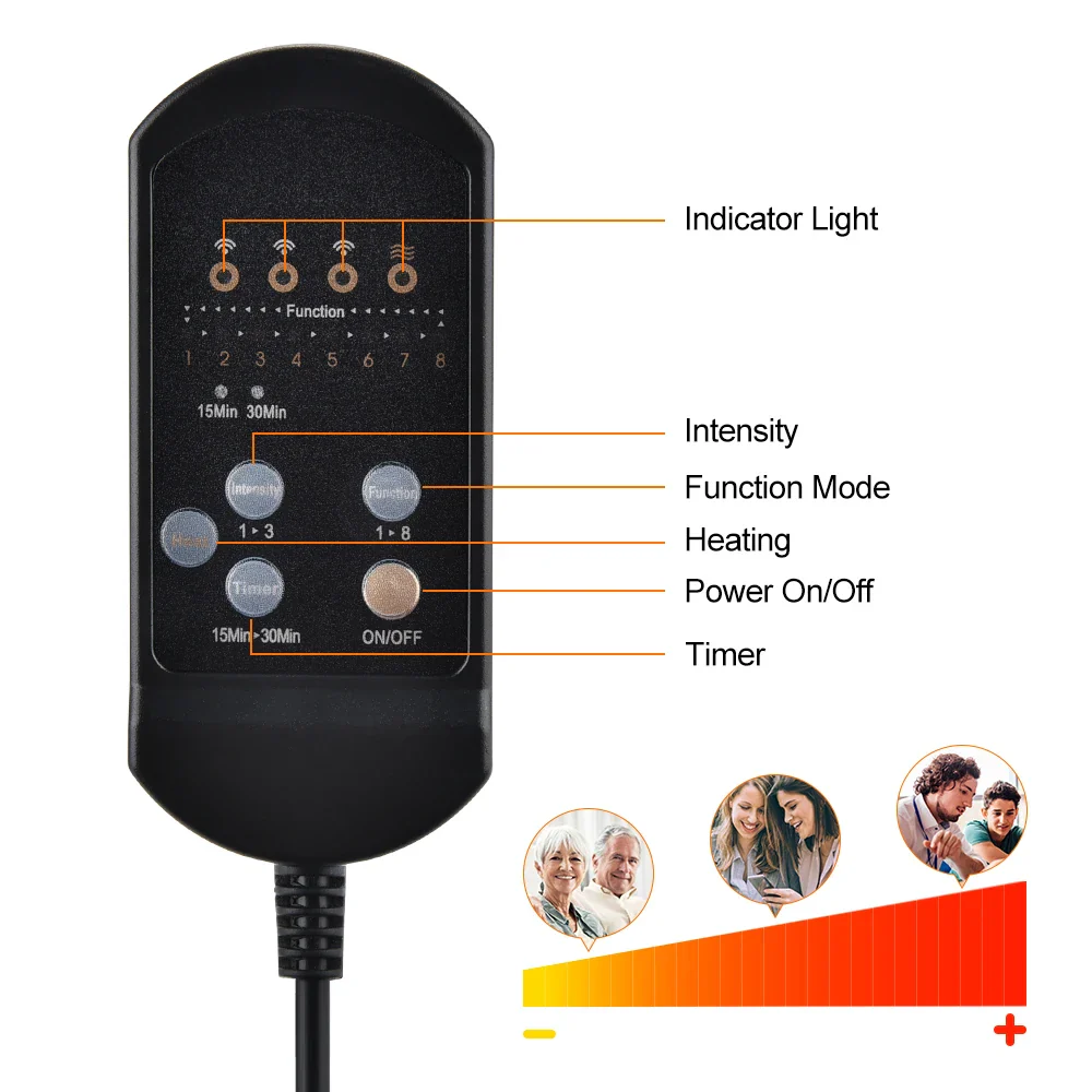 Heating Vibrating Back Massager Pad - Image 15