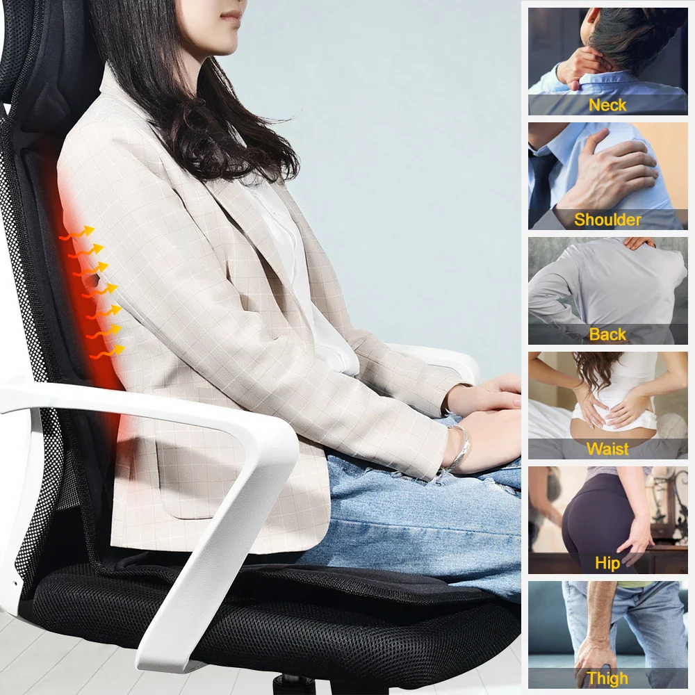Heating Vibrating Back Massager Pad - Image 4