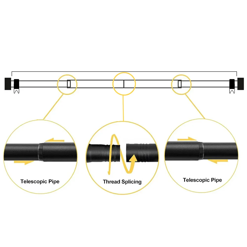 Heavy Duty Adjustable Curtain Rod - Image 3