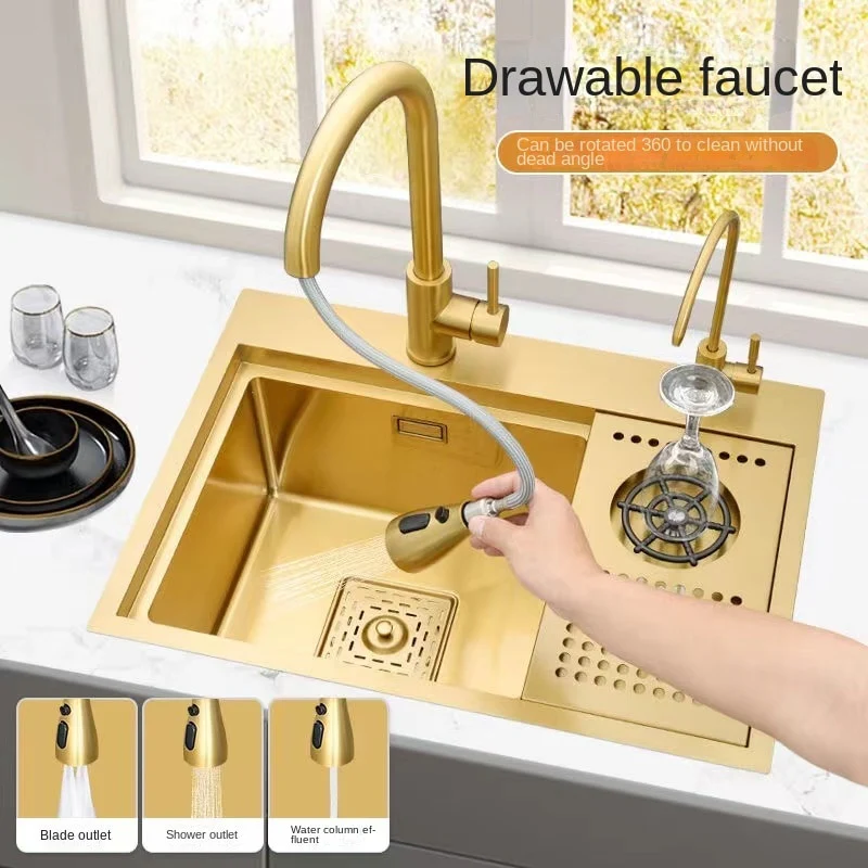 Hidden Gold Kitchen Sink - Image 11