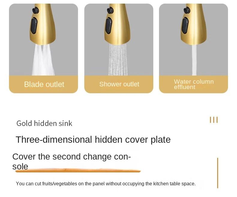 Hidden Gold Kitchen Sink - Image 17