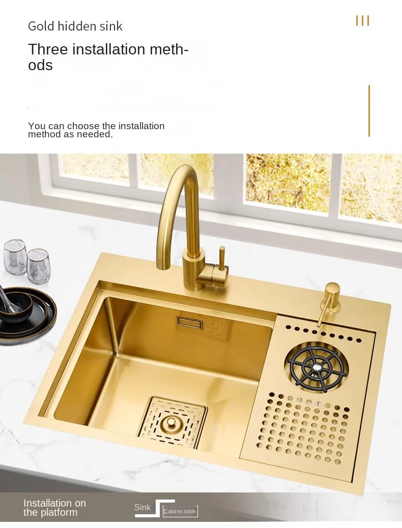 Hidden Gold Kitchen Sink - Image 22