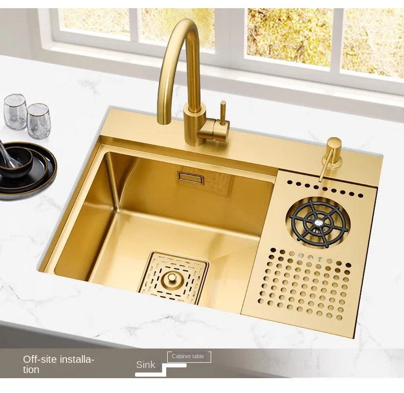Hidden Gold Kitchen Sink - Image 24