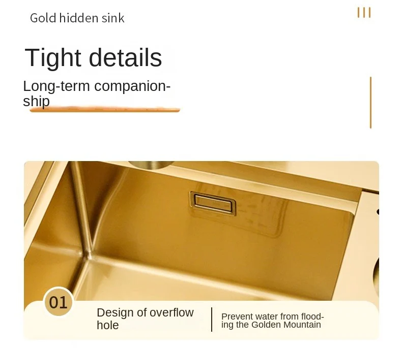 Hidden Gold Kitchen Sink - Image 26