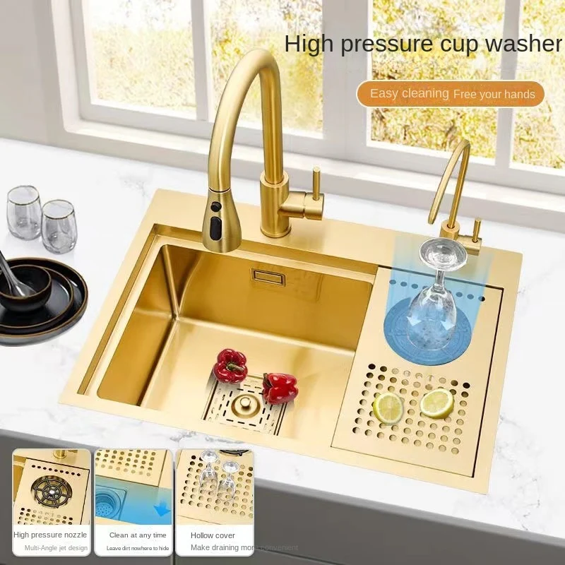 Hidden Gold Kitchen Sink - Image 8