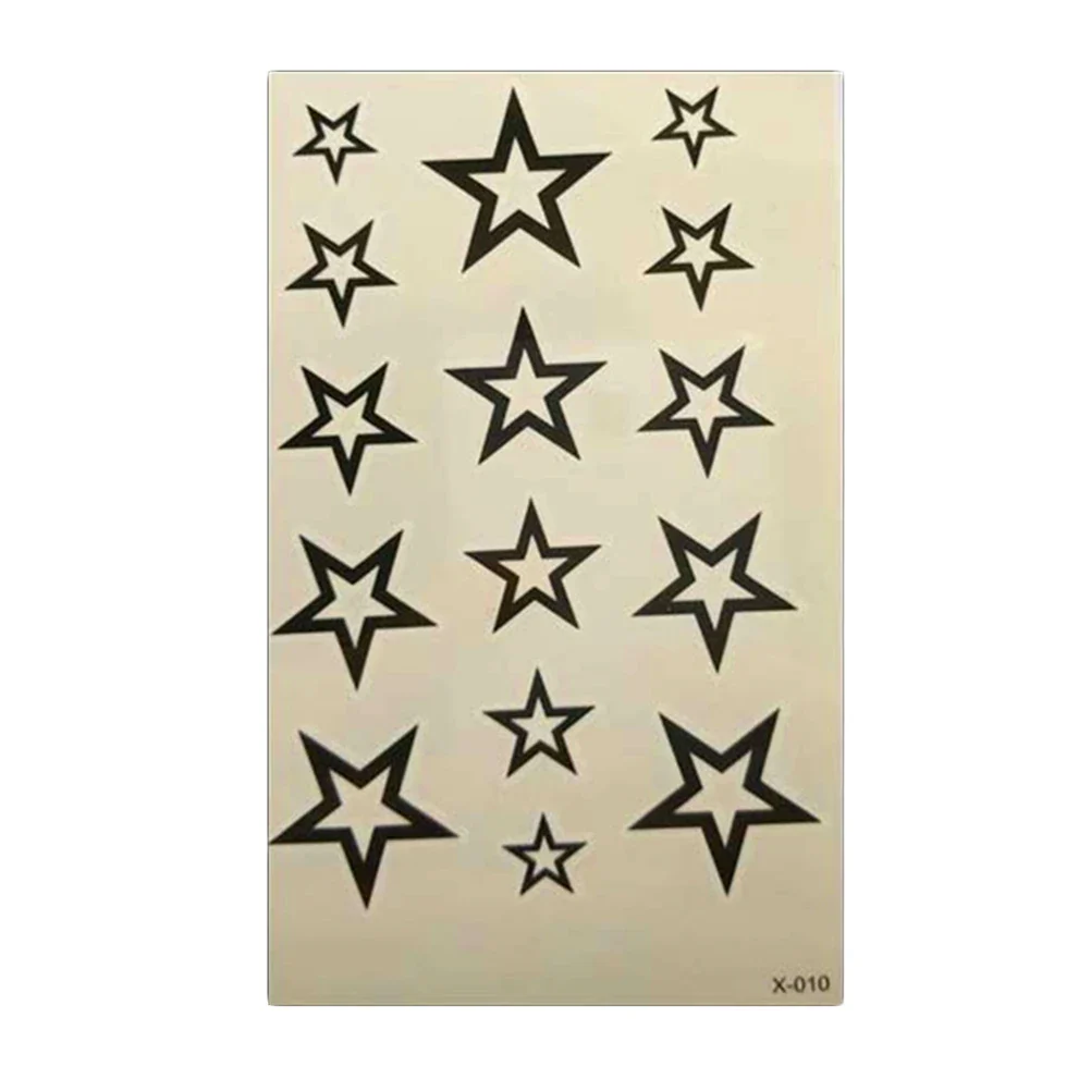 Hollow Star Waterproof Temporary Tattoo Sticker - Image 3