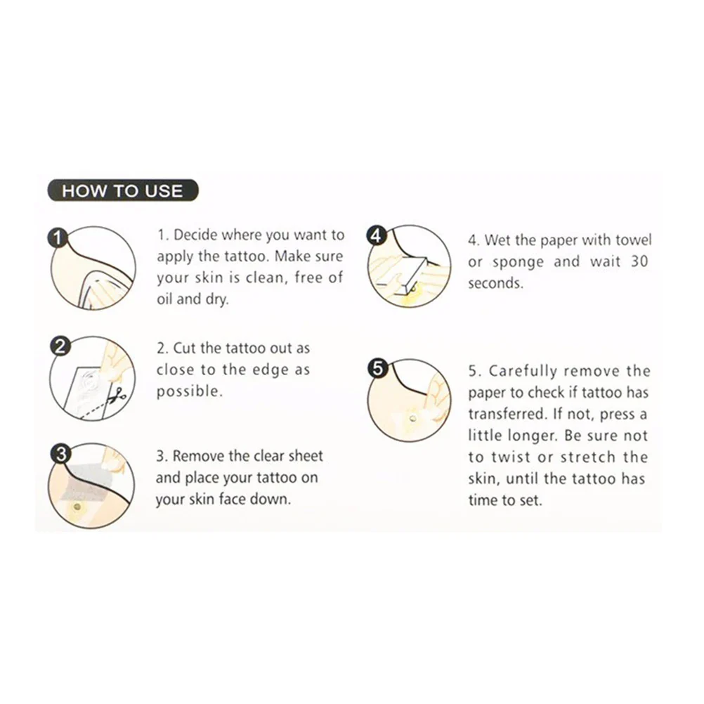 Hollow Star Waterproof Temporary Tattoo Sticker - Image 5