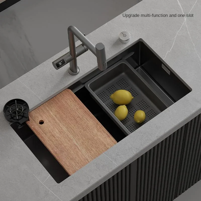 Honeycomb Embossed Waterfall Kitchen Sink - Image 2