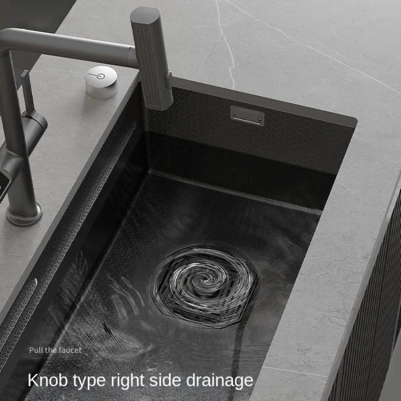 Honeycomb Embossed Waterfall Kitchen Sink - Image 3