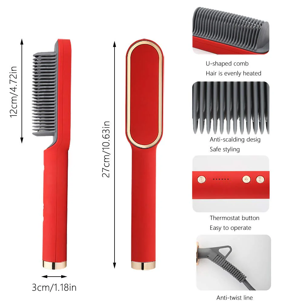 Hot Air Straightening Hair Comb - Image 13