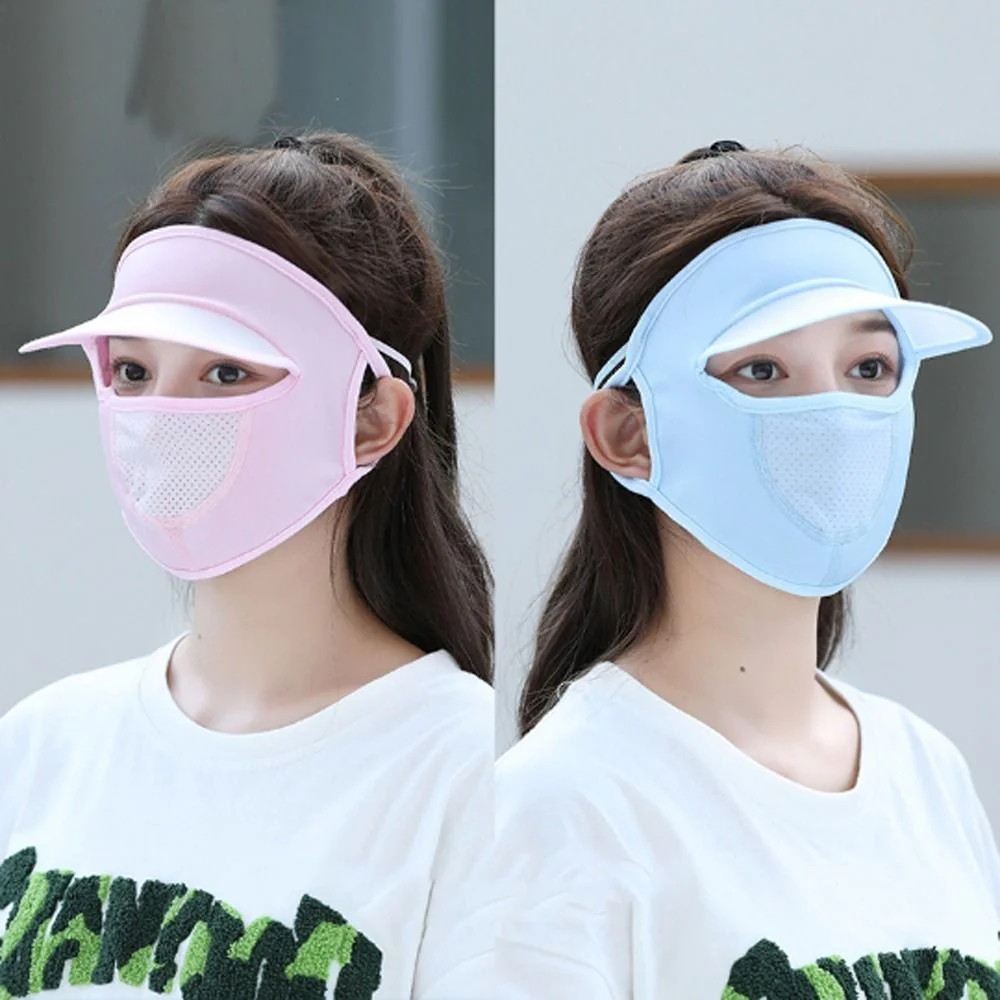 Ice Silk UV Protection Face Cap - Image 13