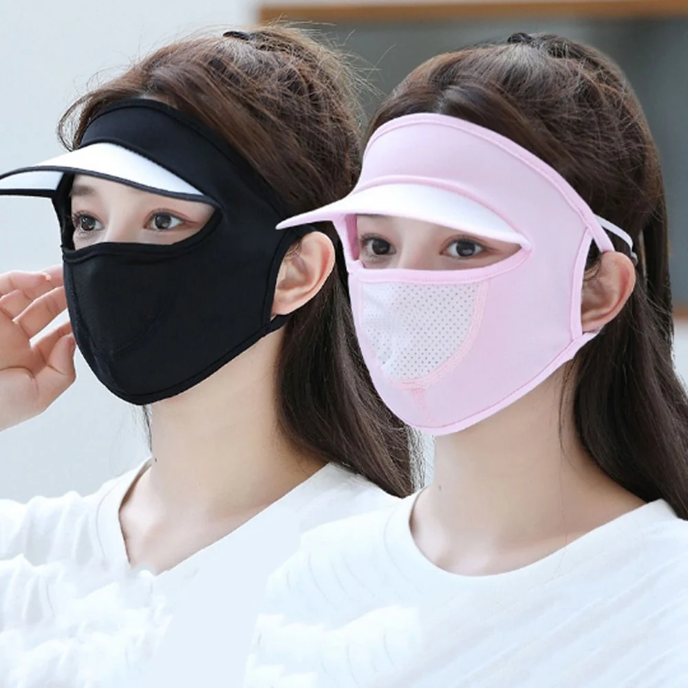Ice Silk UV Protection Face Cap - Image 15