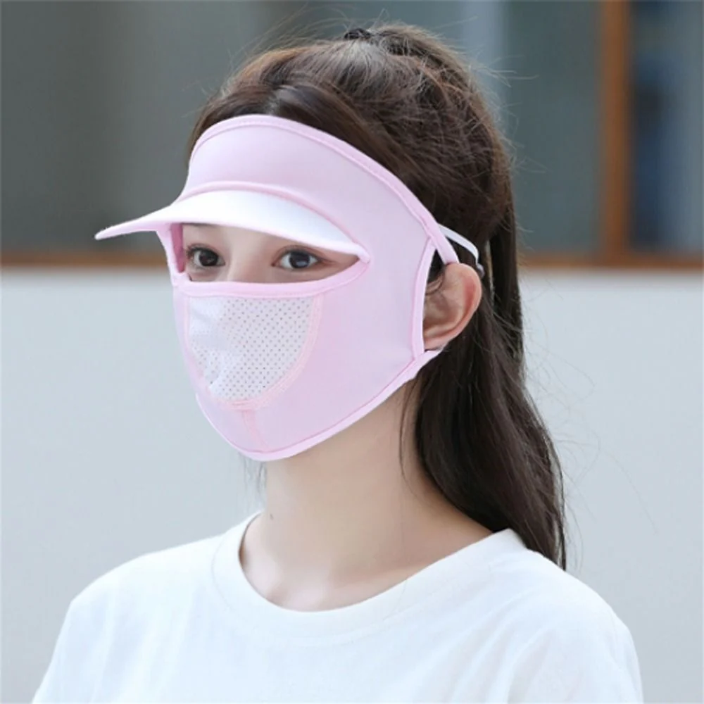 Ice Silk UV Protection Face Cap - Image 16