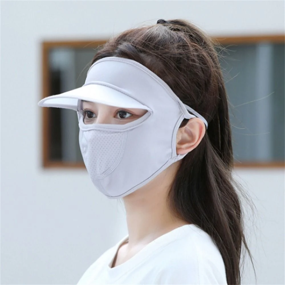 Ice Silk UV Protection Face Cap - Image 17
