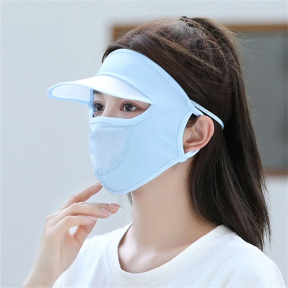 Ice Silk UV Protection Face Cap - Image 18