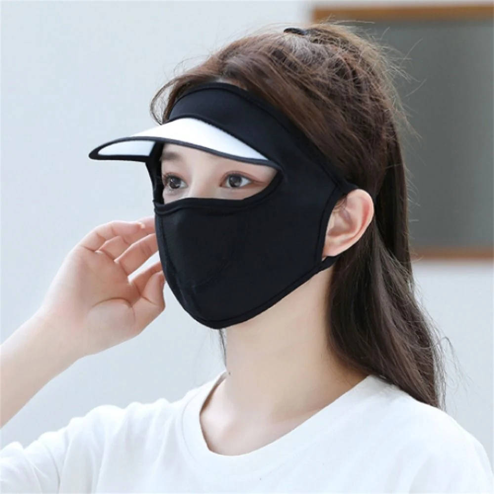 Ice Silk UV Protection Face Cap - Image 9
