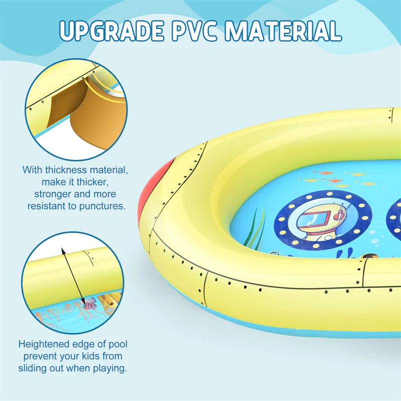 Inflatable Kiddie Sprinkler Swimming Pool - Image 11