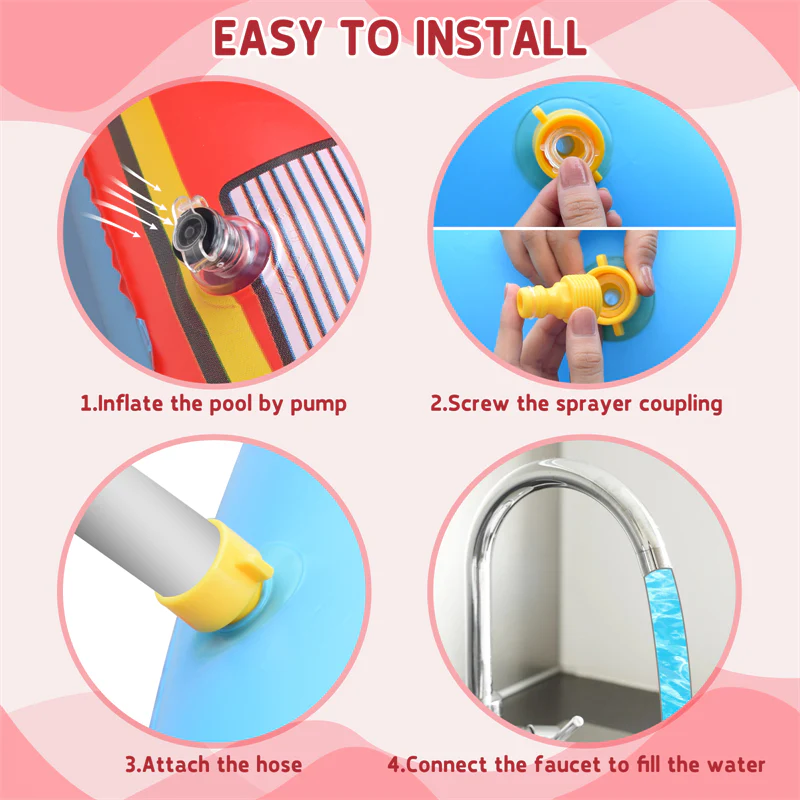 Inflatable Kiddie Sprinkler Swimming Pool - Image 19
